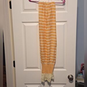 Two's Company | Orange & Cream Striped Scarf